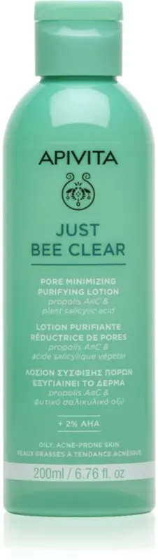 Apivita Just Bee Clear Pore Minimizing Lotion Pflege gegen geweitete Poren und Mitesser 200x1 ml