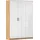 Rauch MINOSA Mehrzweckschrank 136 x 41 x 197 cm Eiche Artisan/Hochglanz Weiß/Graufmetallic