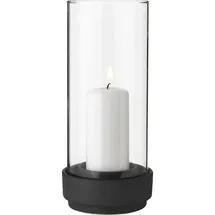 Stelton Windlicht Hurricane Glas Schwarz