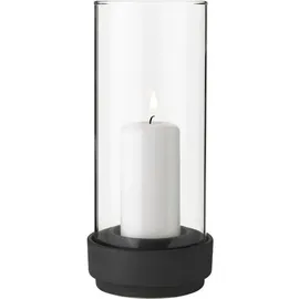 Stelton Windlicht Hurricane Glas Schwarz
