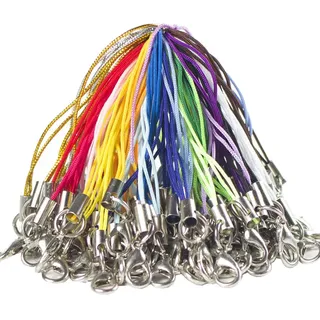 100 Stück Karabinerverschluss Seil Karabinerverschluss Anhänger Handyanhänger Handy Lanyard für DIY Handwerk