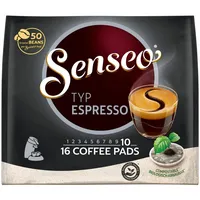 Senseo Typ Espresso Kaffeepads Aromatisch Vollmundig Röstkaffee Kaffee 16 Pads