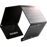 ELECAENTA 30W ETFE Faltbar Solar Ladegerät 3-Port USB-C PD18W QC3.0 IPX5 Solar Panel Reißverschluss Schutz Solarmodul Tragbarer Monokristallinem für Wiederaufladen USB-Geräte -iPhone Android Outdoor