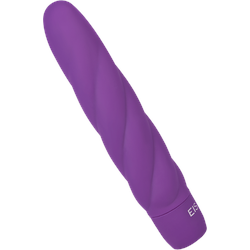 Silikon-Vibrator mit Spiralstruktur, 19,5 cm, aubergine