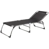 jan kurtz Fiam Amigo XXL Dreibeinliege 207 x 75 x 40 cm schwarz klappbar