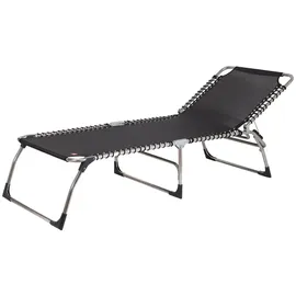 jan kurtz Fiam Amigo XXL Dreibeinliege 207 x 75 x 40 cm schwarz klappbar