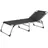 Amigo XXL Dreibeinliege 207 x 75 x 40 cm schwarz klappbar