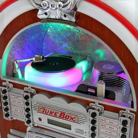 MonsterShop Jukebox Retro 50er Jahre Musikbox Sound System - Bunt