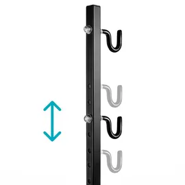 Maclean Brackets Fahrradständer MC-434 vertikaler Fahrradhalter bis 20kg Tragfähigkeit schwarz