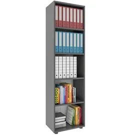 VCM Ulas Aktenregal 49 x 32 x 178 cm grau