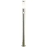 Brilliant Außenstandleuchte Edelstahl 80 cm mit Bewegungsmelder silber