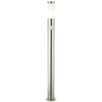 Brilliant Außenstandleuchte Edelstahl 80 cm mit Bewegungsmelder silber