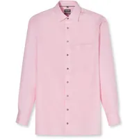 Olymp Businesshemd OLYMP "OLYMP Luxor, comfort fit, New Kent", Herren, Gr. 44, Normaler Arm, hellrosé, 100% Baumwolle, Hemden