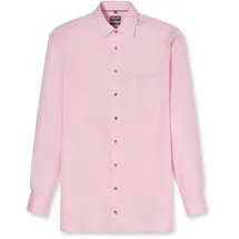 Olymp Businesshemd OLYMP "OLYMP Luxor, comfort fit, New Kent", Herren, Gr. 44, Normaler Arm, hellrosé, 100% Baumwolle, Hemden