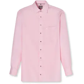 Olymp Businesshemd OLYMP "OLYMP Luxor, comfort fit, New Kent", Herren, Gr. 44, Normaler Arm, hellrosé, 100% Baumwolle, Hemden