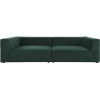 Tom Tailor HOME Big-Sofa »BIG CUBE«, in 2 Breiten, wahlweise mit Sitztiefenverstellung, Tiefe 129 cm blau