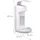Relaxdays Desinfektionsspender 10029929_0 weiß Kunststoff 0,5 l, 1 St.