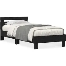 vidaXL Moderner Bettrahmen 100 x 200 cm Schwarz