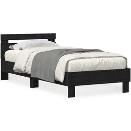 vidaXL Moderner Bettrahmen 100 x 200 cm Schwarz