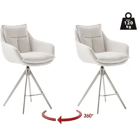 MCA Furniture Bistrostuhl Parker 60 x 98 x 62 cm Weiß