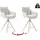 MCA Furniture Bistrostuhl Parker 60 x 98 x 62 cm Weiß