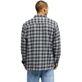 QUIKSILVER Langarmhemd kariert Schwarz S