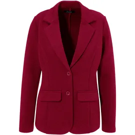 Aniston SELECTED Jerseyblazer ANISTON SELECTED, Damen, Gr. 36, rot, Jersey, Obermaterial: 97% Polyester, 3% Elasthan, Strukturmuster, unifarben, figurbetont hüftbedeckend, Blazer, mit strukturiertem Muster