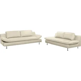 PLACES OF STYLE 3-2 Garnitur NaturLEDER 3-Sitzer Beige