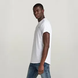 G-Star Lash Ribbed Kurzarm-T-Shirt White M