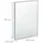 Relaxdays Spiegelschrank 40,5 cm weiß