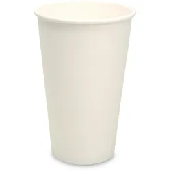Nette 500 Pappbecher weiß für 0,4Liter Coffee to go Becher Einwegbecher