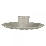 ib laursen Kerzenhalter Blume Metall Grau