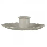 ib laursen Kerzenhalter Blume Metall Grau