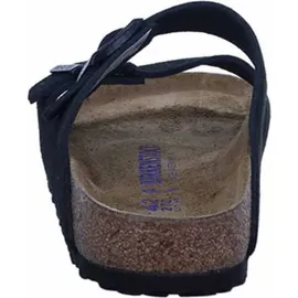Birkenstock Arizona Weichbettung Veloursleder schmal schwarz 41