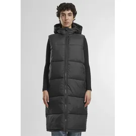URBAN CLASSICS Long Hooded Puffer Weste Black M