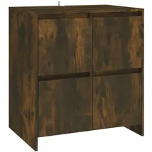 vidaXL Sideboard Räuchereiche 70x41x75 cm Holzwerkstoff