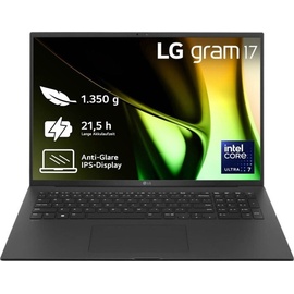 LG gram 17 schwarz, Core Ultra 7 155H, 16GB RAM, 1TB SSD, DE (17Z90S-G.AP78G)