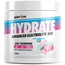 PER4M Hydrate Advanced Electrolyte Mix, 210 g Dose, Fizzy Bubblegum Bottles