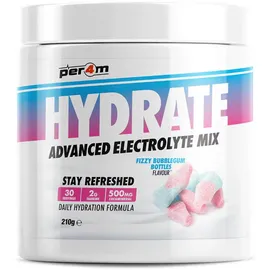 PER4M Hydrate Advanced Electrolyte Mix, 210 g Dose, Fizzy Bubblegum Bottles