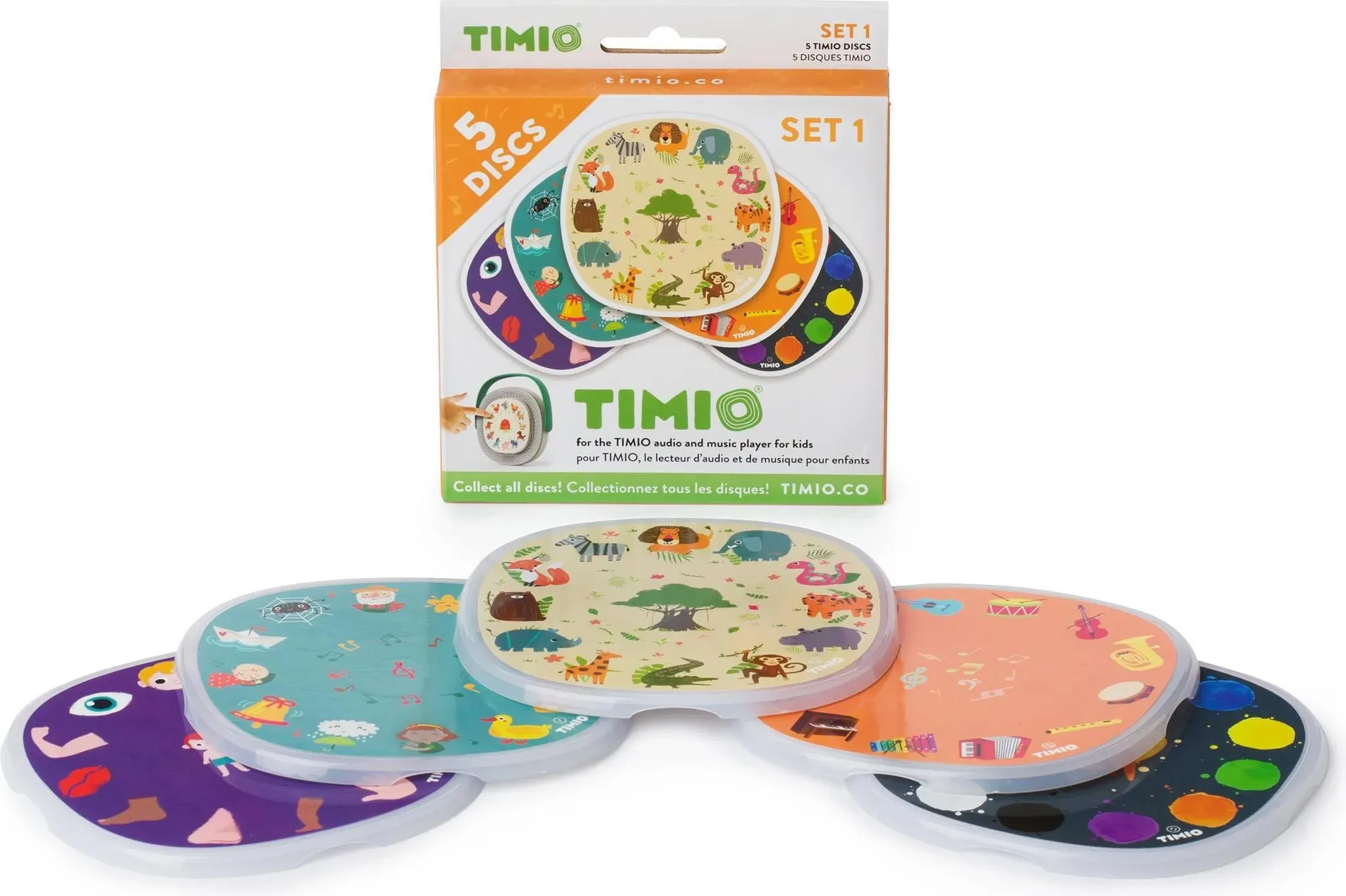 Timio Audio Disc Set 1 (Italienisch, Französisch, Deutsch, Multilingual, Chinesisch, Portugiesisch, Niederländisch, Spanisch, Englisch)