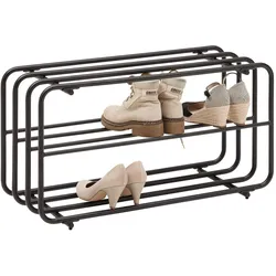 Schuhregal Pipe Schwarz
