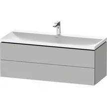 Duravit „L-Cube“ c-shaped Badmöbel-Set 1200mm Betongrau matt × Betongrau matt