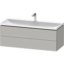 Duravit „L-Cube“ c-shaped Badmöbel-Set 1200mm Betongrau matt × Betongrau matt