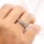ZEEme Fingerring ZEEME "Silber 925 zweifarbig mit Zirkonia weiß" Gr. 19,5, rot, Fingerringe, Damen, 062 (19,7), Silber 925 (Sterlingsilber), Fingerring