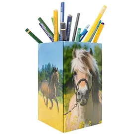 Herma Stiftehalter Karton 8 x 8 x 13,5 cm Pferdewiese