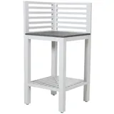 Brafab Outdoor Küche Bellac Eck-Element von Brafab aus Aluminium und Stein, modern, Weiß und Grau, für Deinen Garten