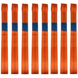 Trutzholm 8 Gurtschlaufen Doppelschlaufe Spanngurt für Motorrad Motorradspanngurt ORANGE
