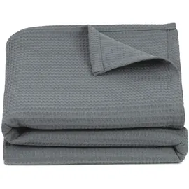 ZOLLNER Kuscheldecke,, grau Textil, 150x200 cm, Oeko-Tex® Standard 100, Wohntextilien, Decken, Kuscheldecken