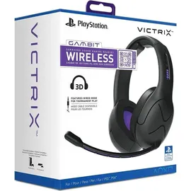 PDP LLC Victrix Gambit für PS5/PS5 Gaming Headset Schwarz/Lila