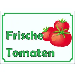 Frische Tomaten Werbeaufkleber Aufkleber A9 (37x52mm)